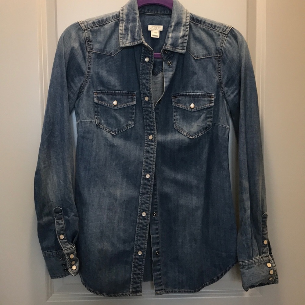 J Crew denim button down